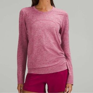 Swiftly Relaxed-Fit Long
Sleeve Shirt - Pomegranate / Pink Peony